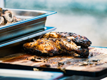 Jerk Chicken on a cutting board