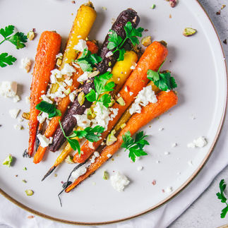 agneau de Pâques au poivre sauvage de Madagascar - Carottes rôties au four