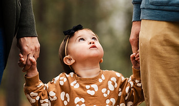2 Parents Co-Parenting Their Toddler