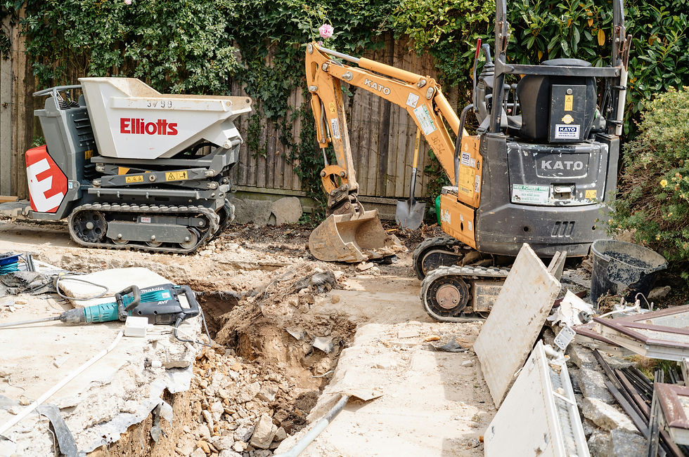 M & M Man & Machine mini digger and dumper hire in Warwickshire