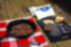 s'more ingredients Hershey chocolate bars, cast iron pan, marshmallows and graham crackers