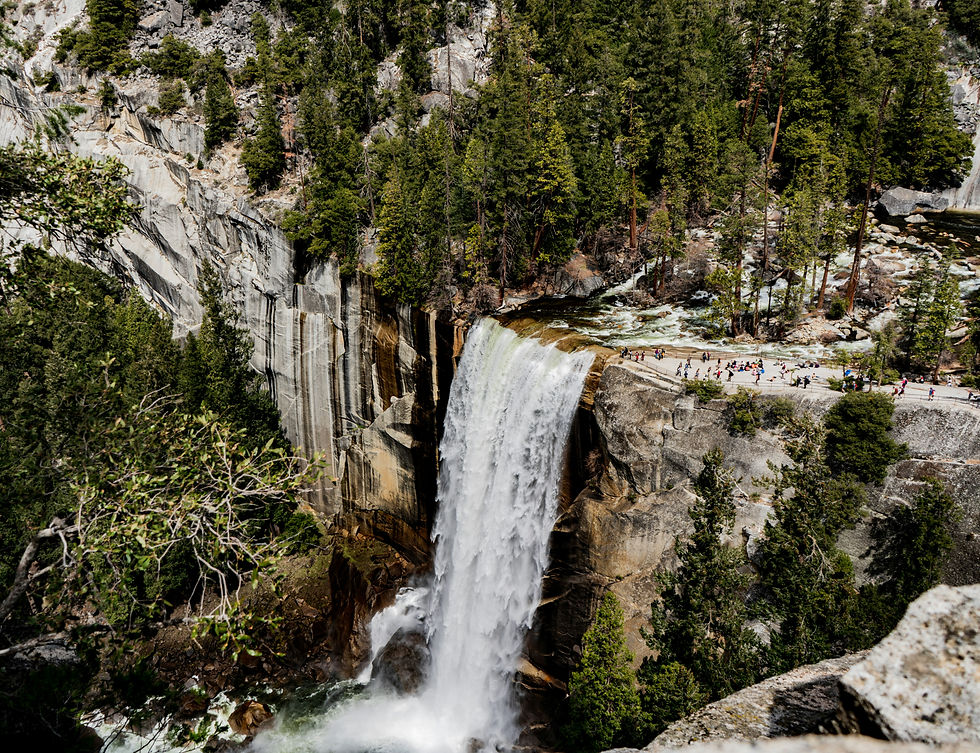 Vernal Falls from high on the John Muir Trail