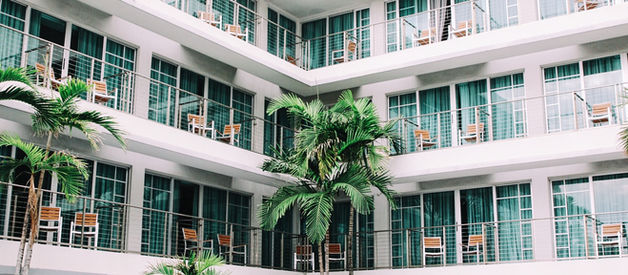 A hotel building