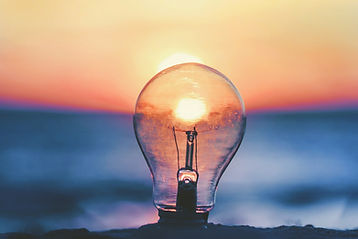 Image by ameenfahmy lightbulb at sunset