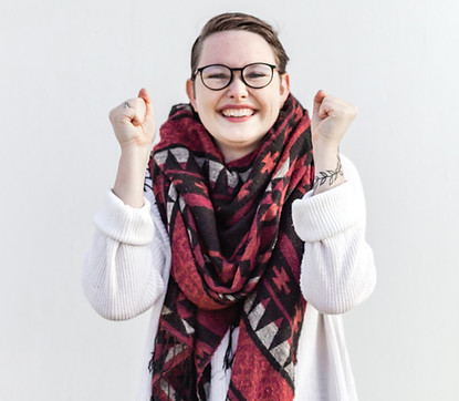 Excited woman, after healing from Dissociative Identity disorder therapy
