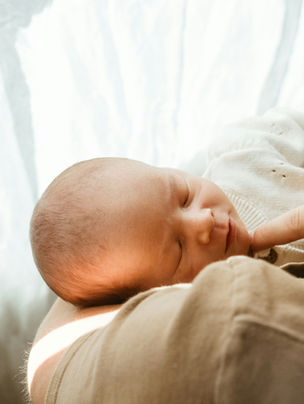 Baby sleeping, worthy since birth