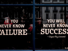 Citation de Sugar Ray Leonard : "Si tu ne connais jamais l'échec, tu ne connaîtras jamais la réussite".