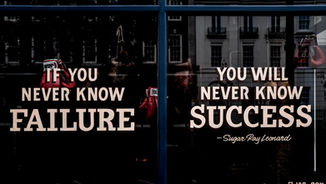 window sign: If you never know failure, you will never know success