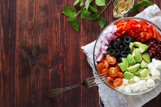 A beautiful bowl of salad