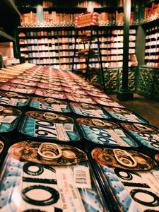 Traditional Portuguese canned sardines