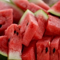 Watermelon cut into slices