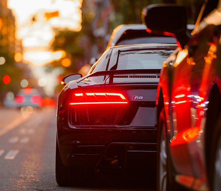 Cars on a road