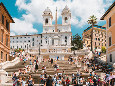 A mais famosa escadaria de Roma