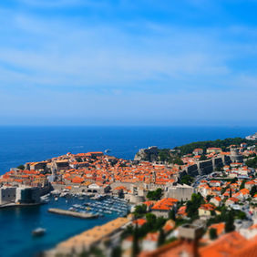 Dubrovnik’s walled old town beside the Adriatic Sea