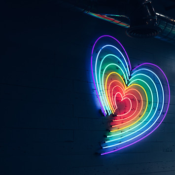 Rainbow heart