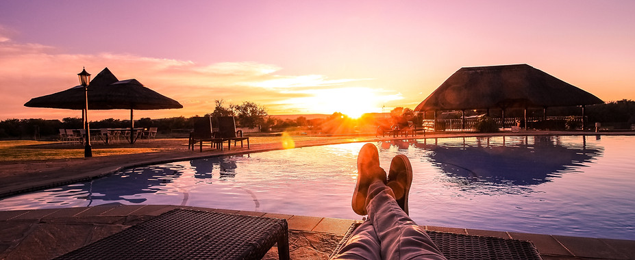 Relaxing at a Guesthouse in Namibia