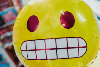 Yellow smiley face ballon