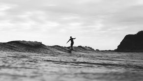 Why is Cayucos, CA  a good place to learn how to surf: