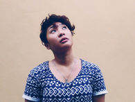 A person looking up