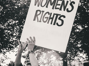 women protesting