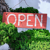 Open Schild, geöffnet Schild
