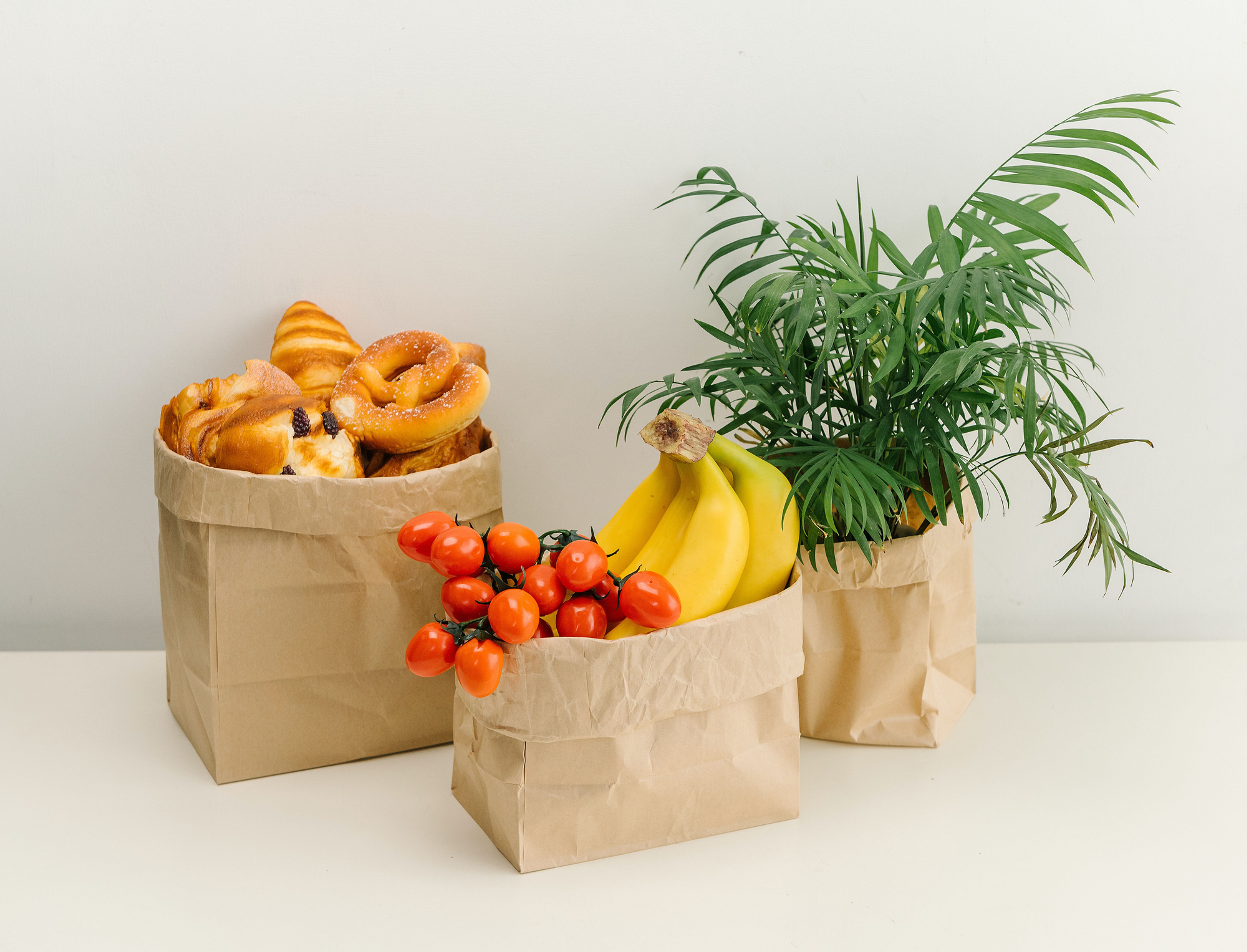 SACS EN PAPIER A FOND PLAT SANS POIGNEES A PARTIR DE 0.14€ HT