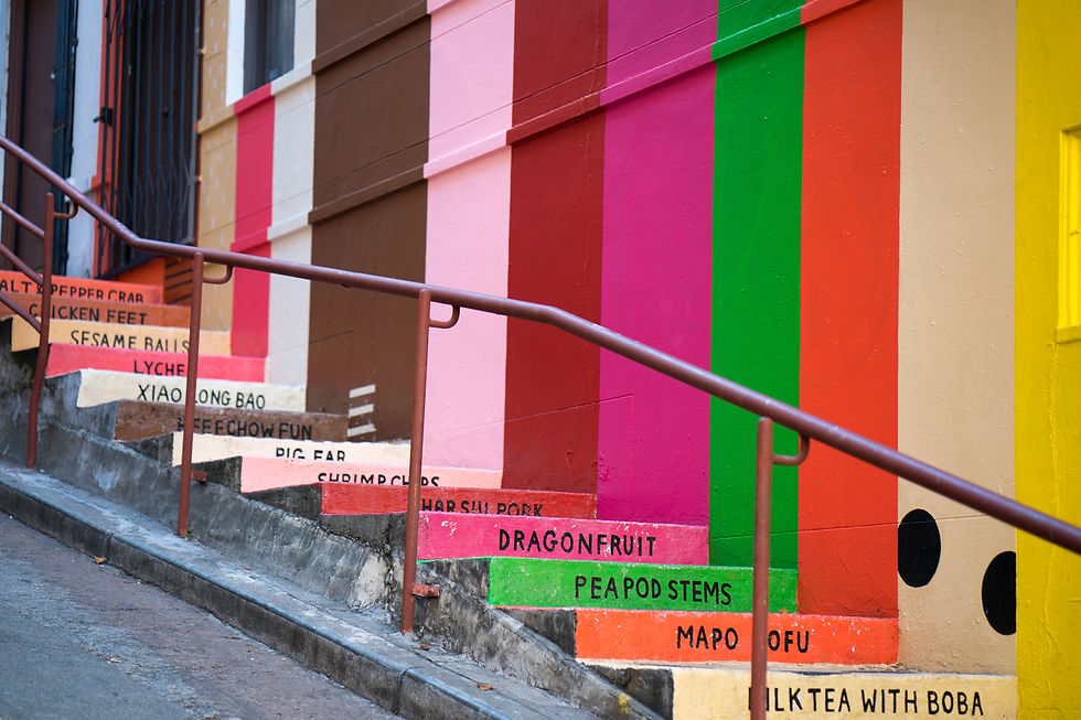 Colorful steps