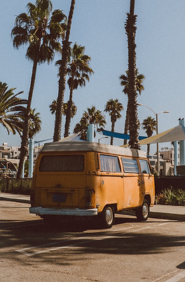 Camper Van on Road