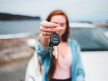 Picking up rental car