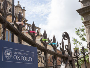 Oxford University gate in the United Kingdom.