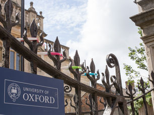 Oxford University gate in the United Kingdom.