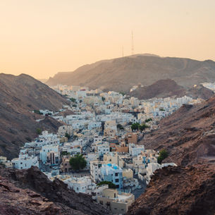 Gamlebyen i Oman Muscat