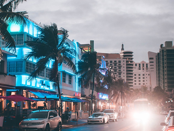 Miami Nightlife at Dusk