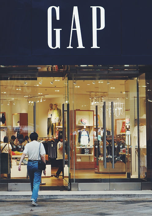 Façade d'une boutique Gap