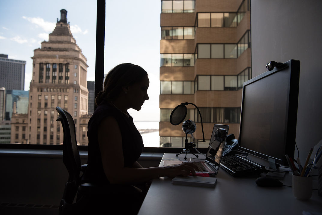 woman providing IT services