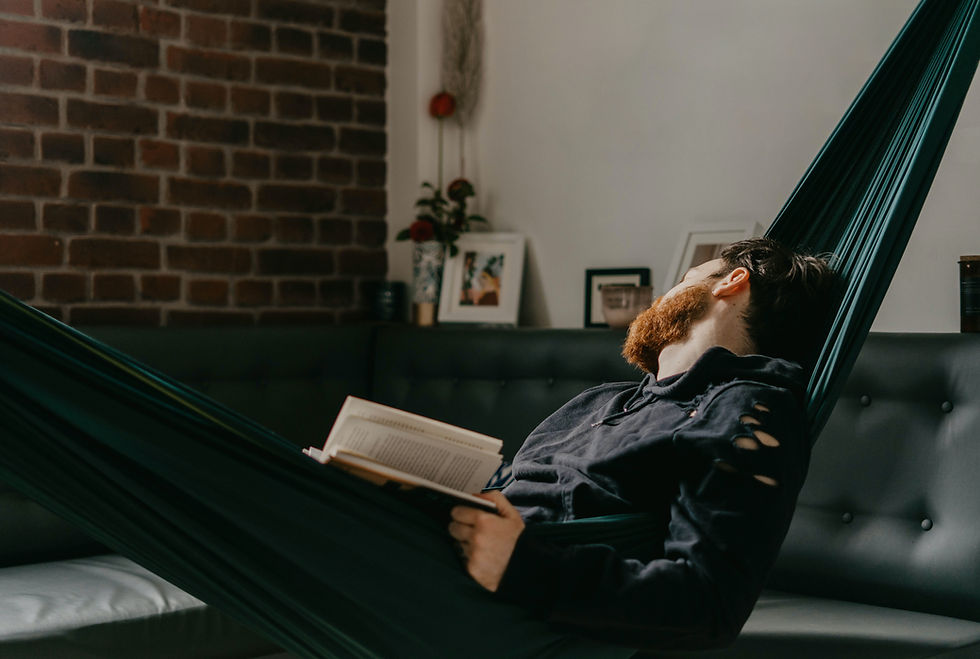 Entrepreneur enjoying a break while client communication runs automatically