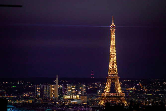 Eiffel Tower at night by Karina lago