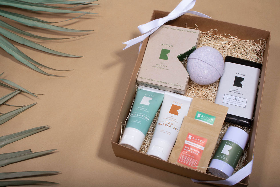Batch Subscription box with skin care products and a bath bomb. 154 Agency is a full-service agency with a proven track record in digital marketing and consumer trends.