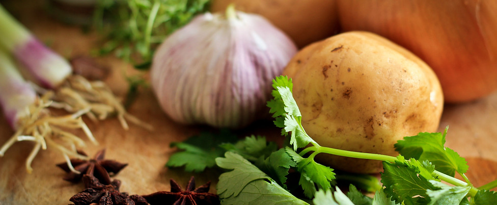 Ayurvedic herbs and spices as used by Ayurvedic Practitioner and Holistic chef Faith Warner during AyurLife UK's Introduction to Ayurvedic Cooking Course.