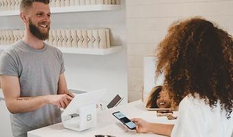Sales transaction between vendor and customer.