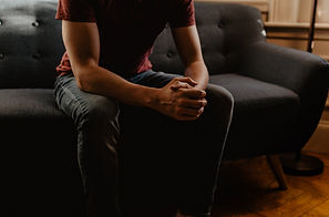 person sitting on a couch
