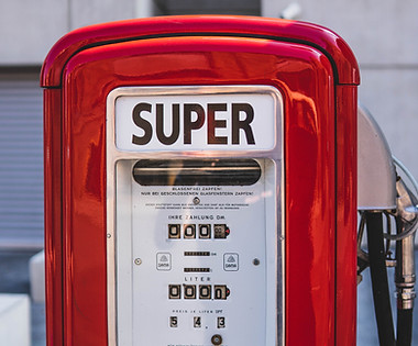 Old fashion gas pump.