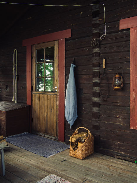 Inside a cabin
