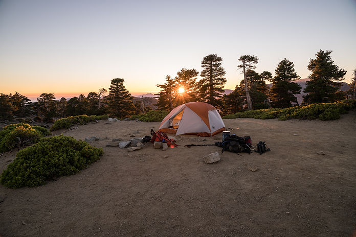 camping site of some small business owners on a retreat