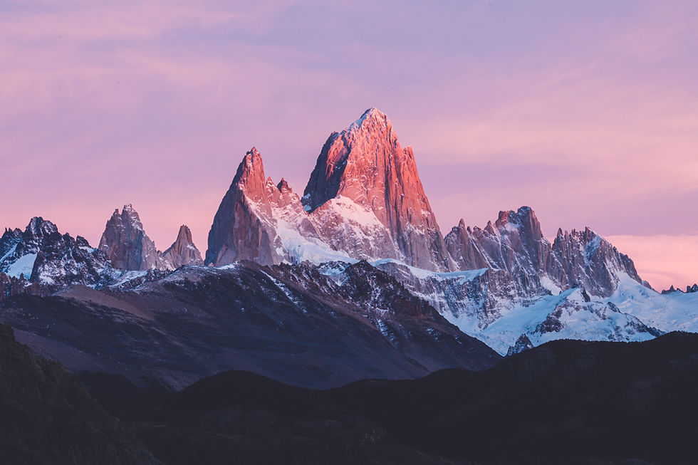 mountains in fitzroy, argentina