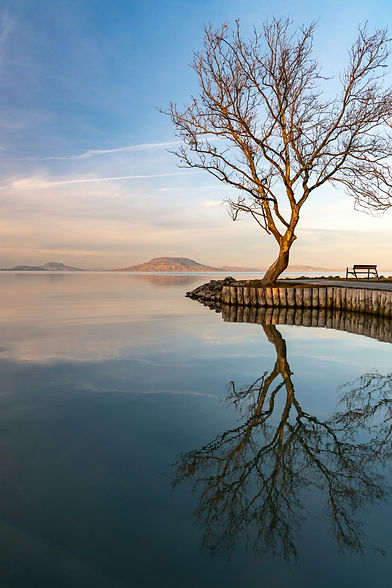 Blick auf den Badacsony am Balaton
