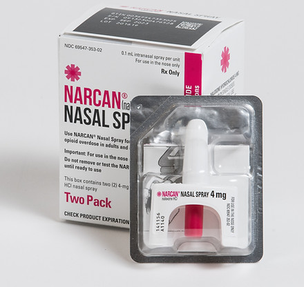 4mg. Single Dose of Narcan Nasal Spray