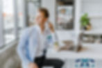 Man having phone call at desk