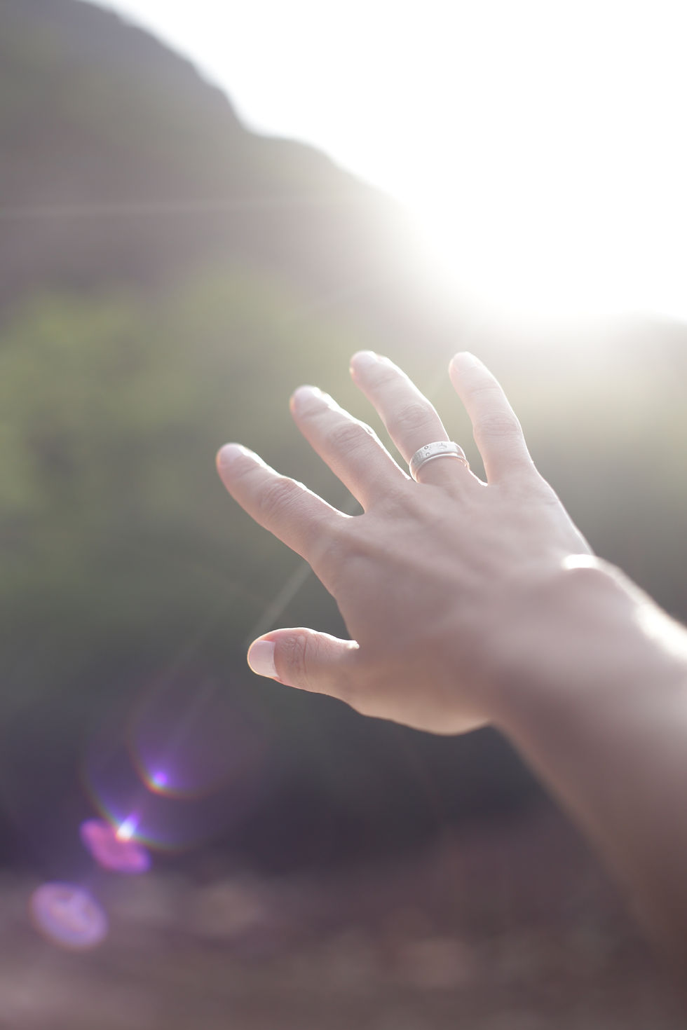 how to palm read hand in sun