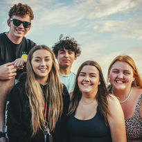 Group of smiling friends 